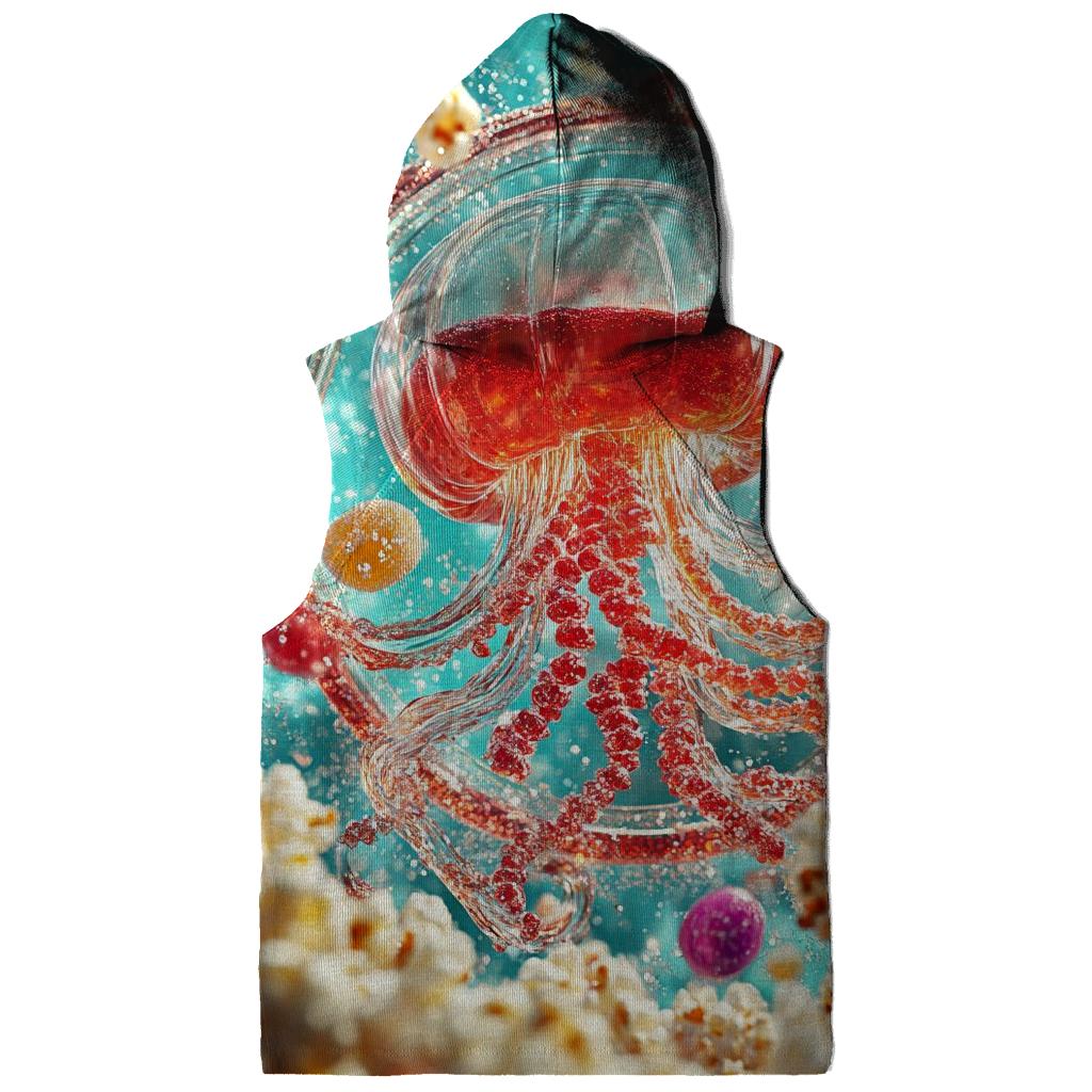 Neon Soda Fizz Jellyfish Parade custom hoodies