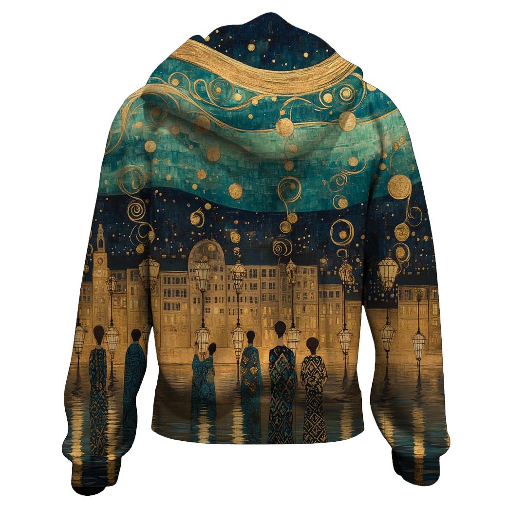 Gustav Klimt Inspired Aurora Festival Over Vienna hoodies fashion