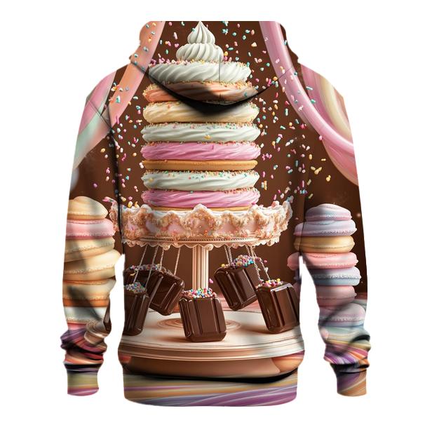 Cupcake Carousel In A Dreamy Candy Bazaar premium hoodies