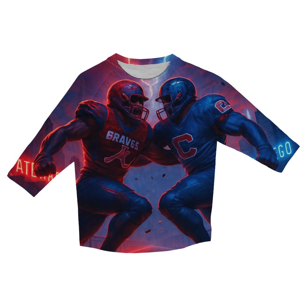 Skybridge Scrimmage Braves Versus Cubs designer 3/4 sleeve blouses