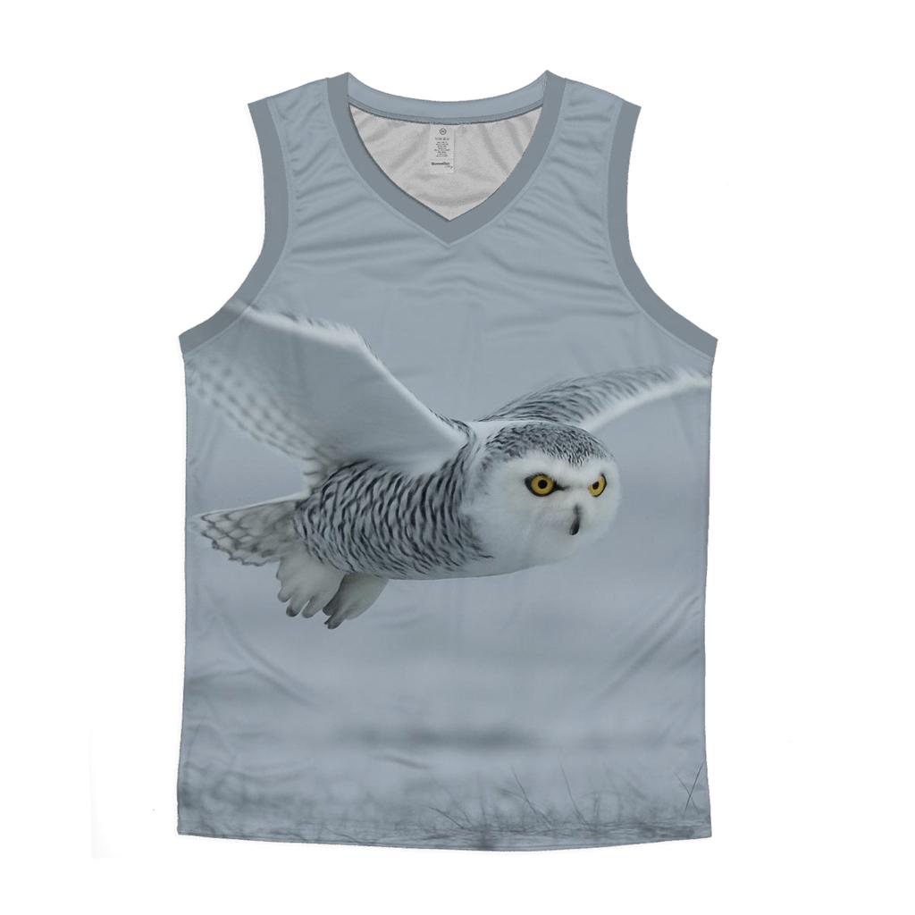 Fogline Forager Snowy Owl sports performance tank tops