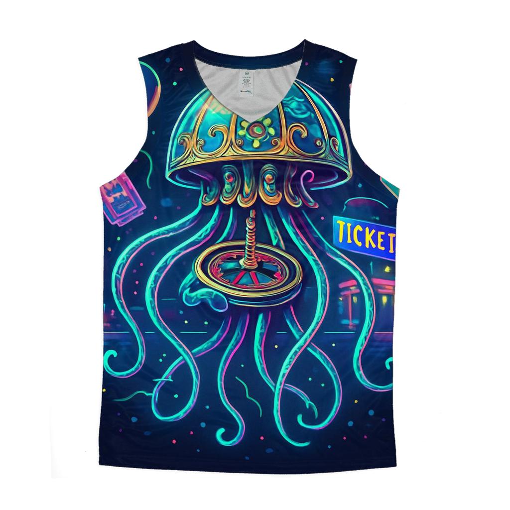Clockwork Jellyfish Carnival cotton sleeveless tops