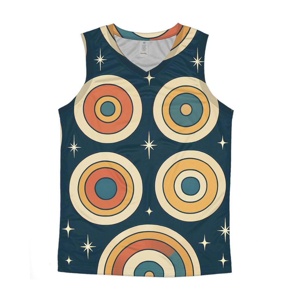 Vinyl Record Orbit Medallions stylish racerback tanks