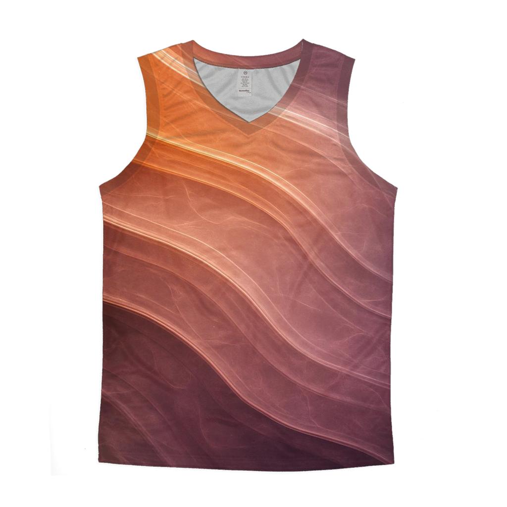 Molten Quartz Flow Gradient cotton sleeveless tops
