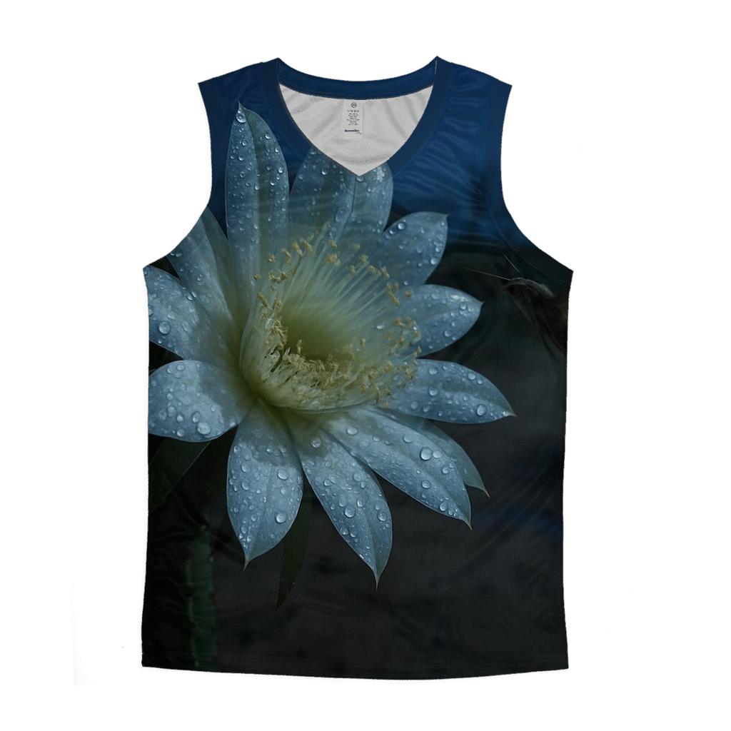 Night Blooming Cereus After Desert Rain custom tank tops