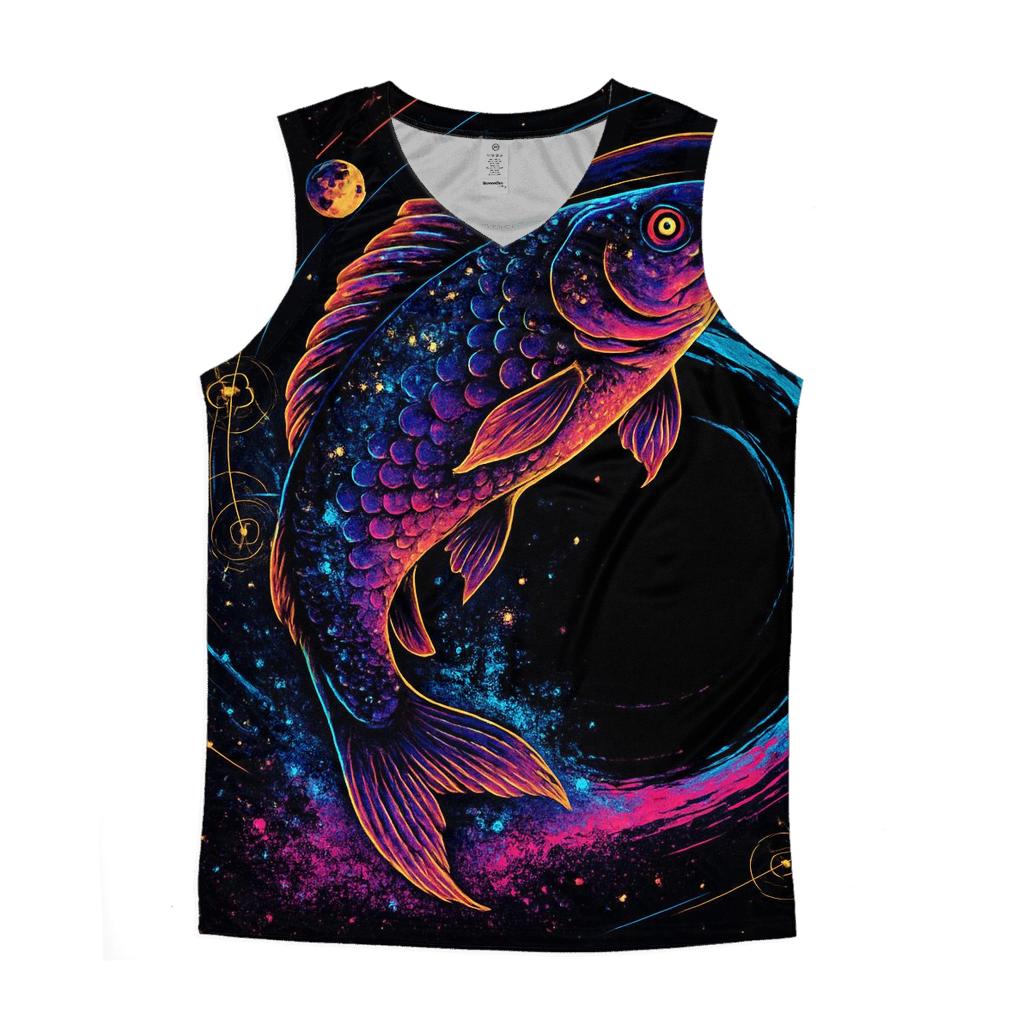 Chrono Koi Through The Gravity Well designer workout tanks