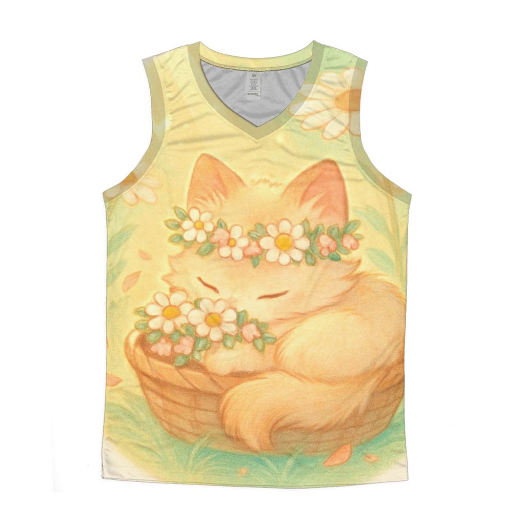 Sunbeam Meadow Basket Kitten stylish racerback tanks