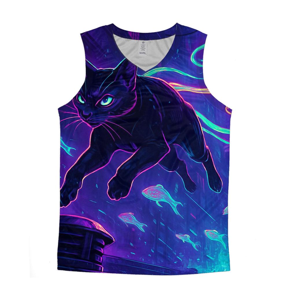 Neon Koi Rain Alley Cat Drifter personalized athletic tanks