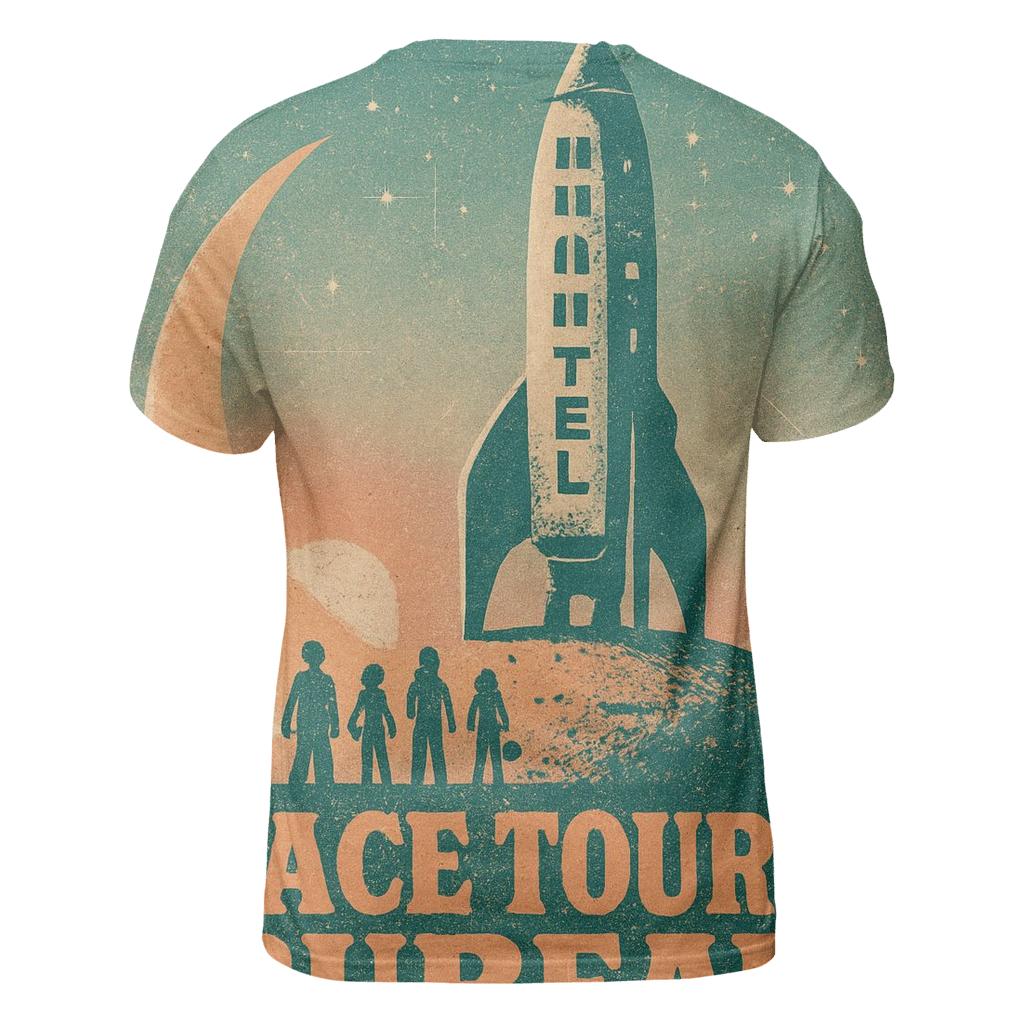 Worn Space Tourist Postcard 1977 personalized full print shirts