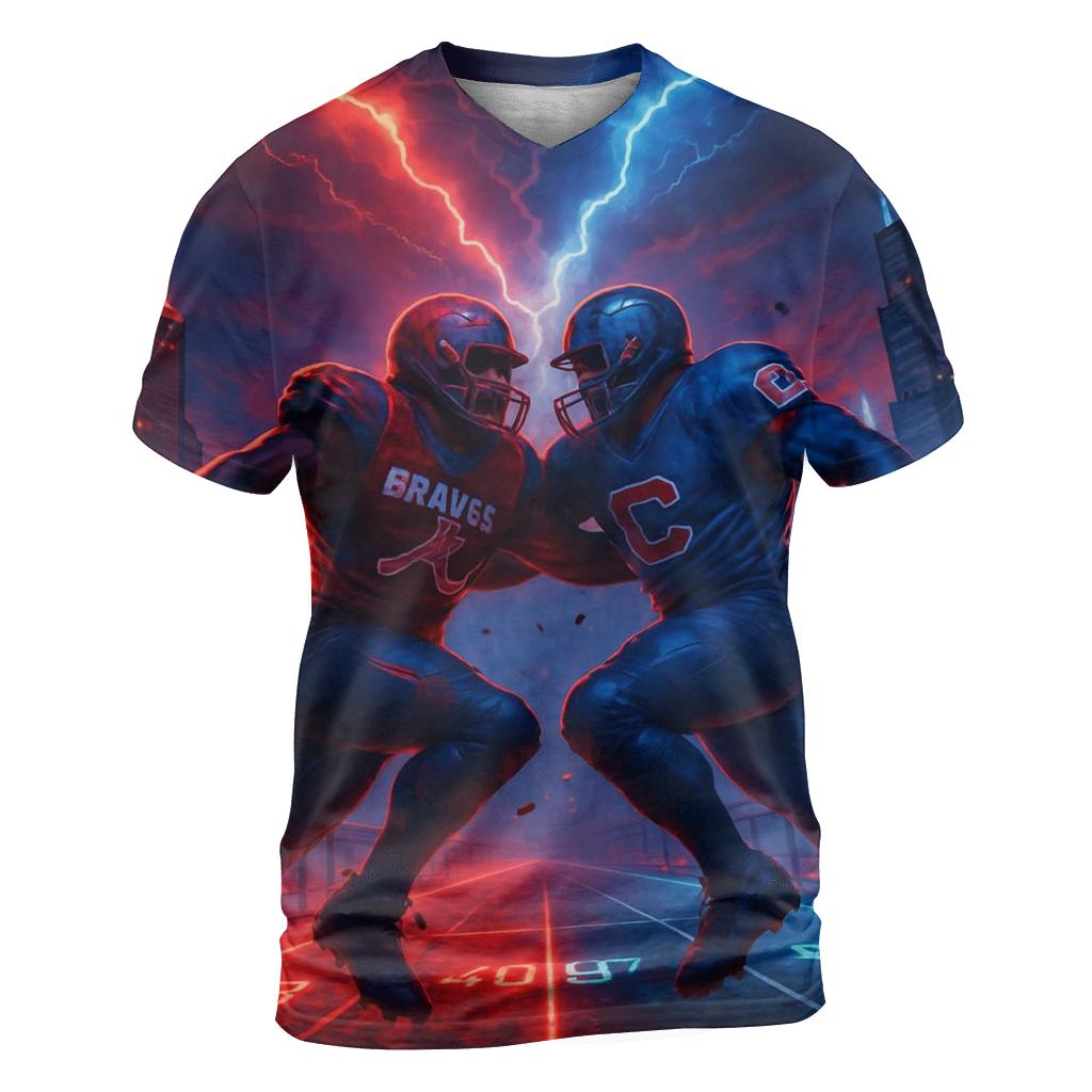 Skybridge Scrimmage Braves Versus Cubs trendy printed shirt styles