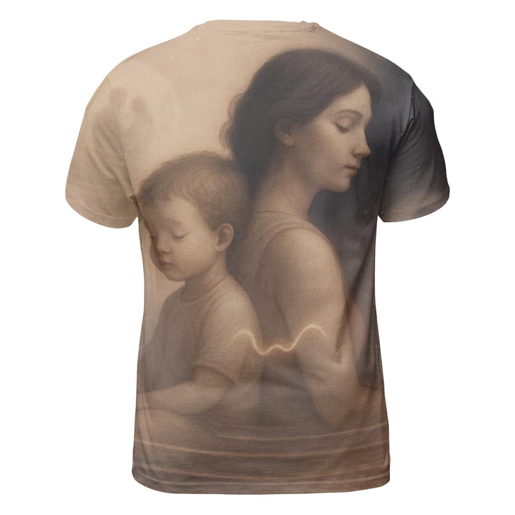 The Pulse Beneath The Years A Mother And Child Sharing One Quiet Rhythm designer pattern shirts