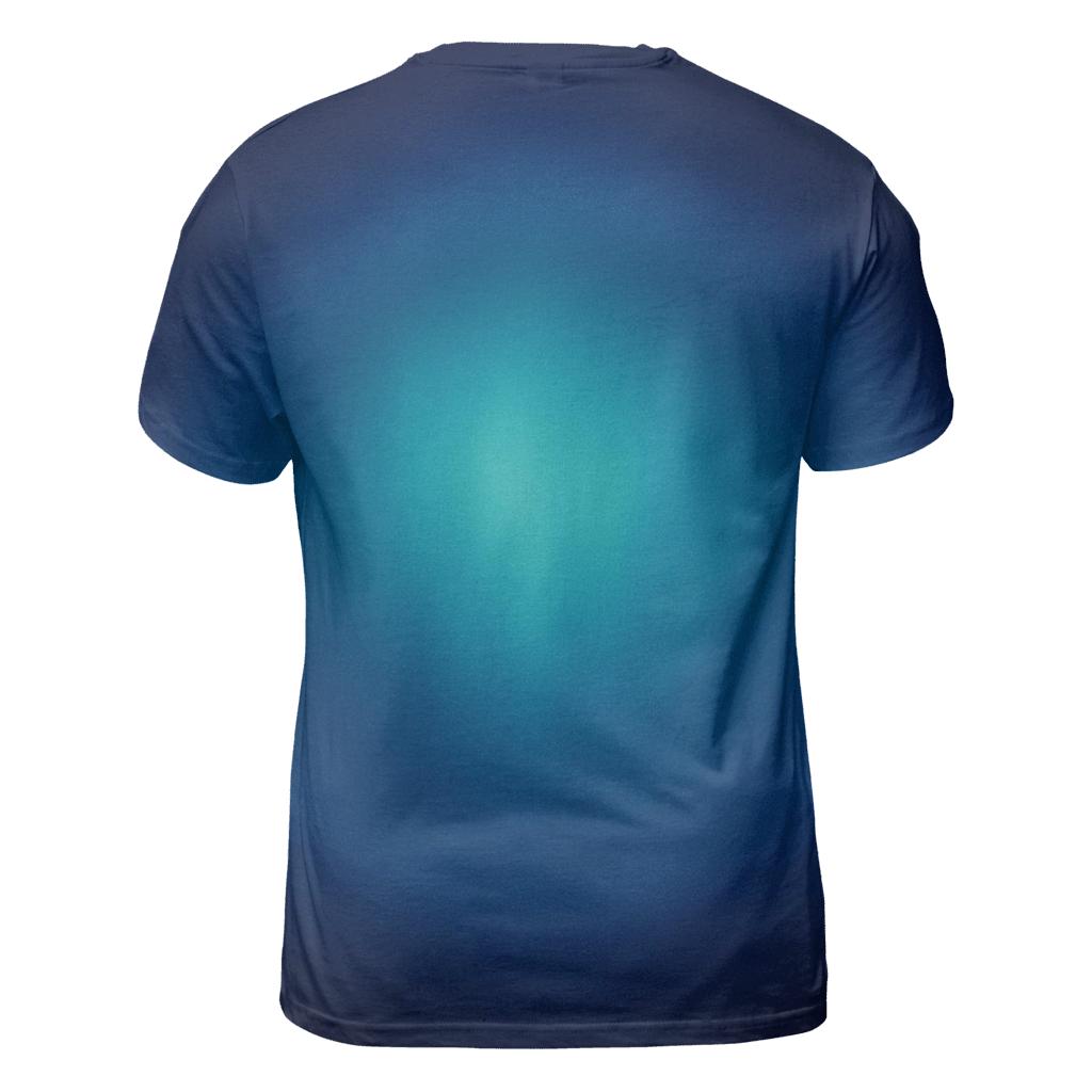 Polar Night Halo Gradient statement graphic shirts