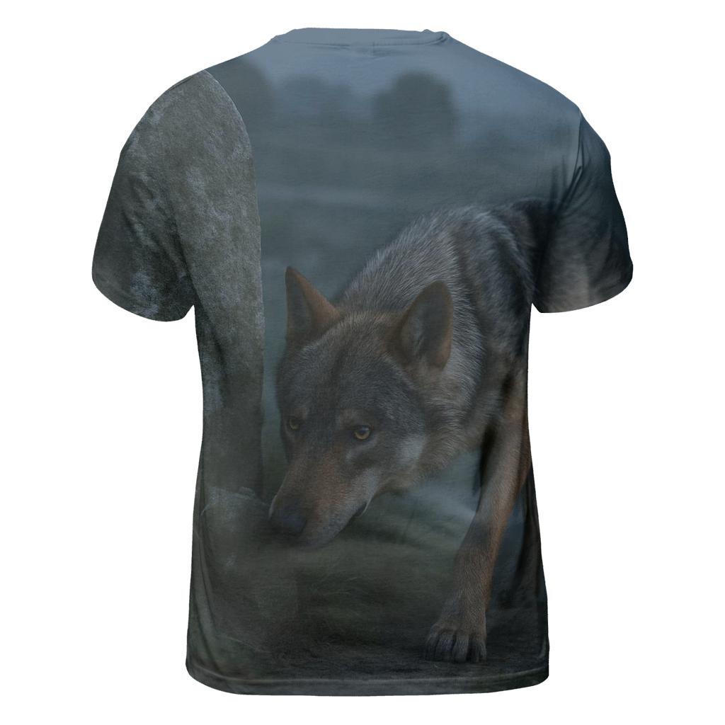 Iberian Wolf At The Transhumance Waystone trendy printed shirt styles