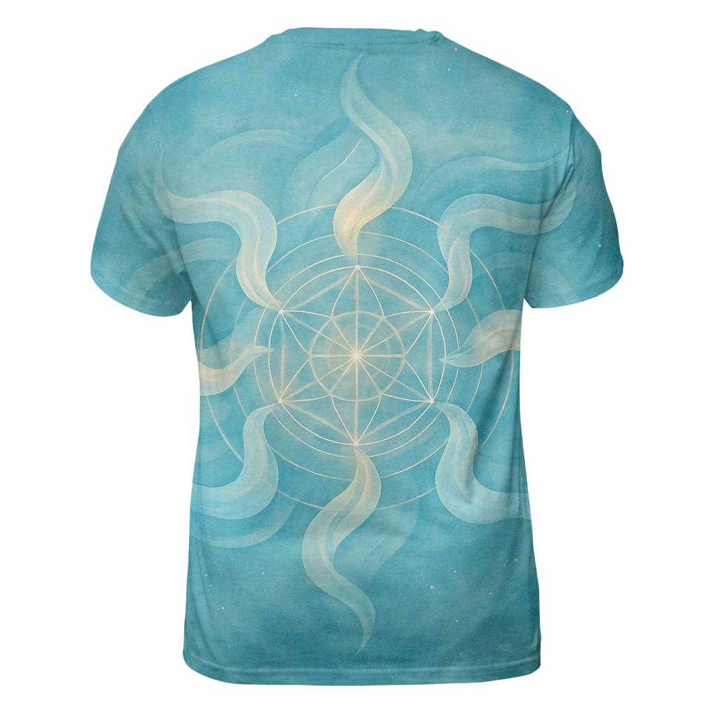 Luminous Breath Mandala creative print fashion shirts
