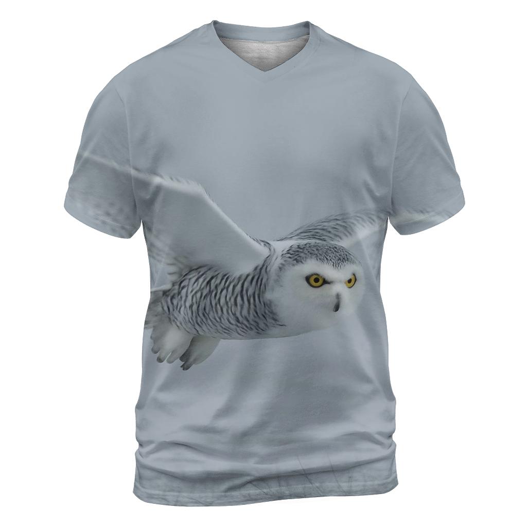 Fogline Forager Snowy Owl custom all-over print shirts