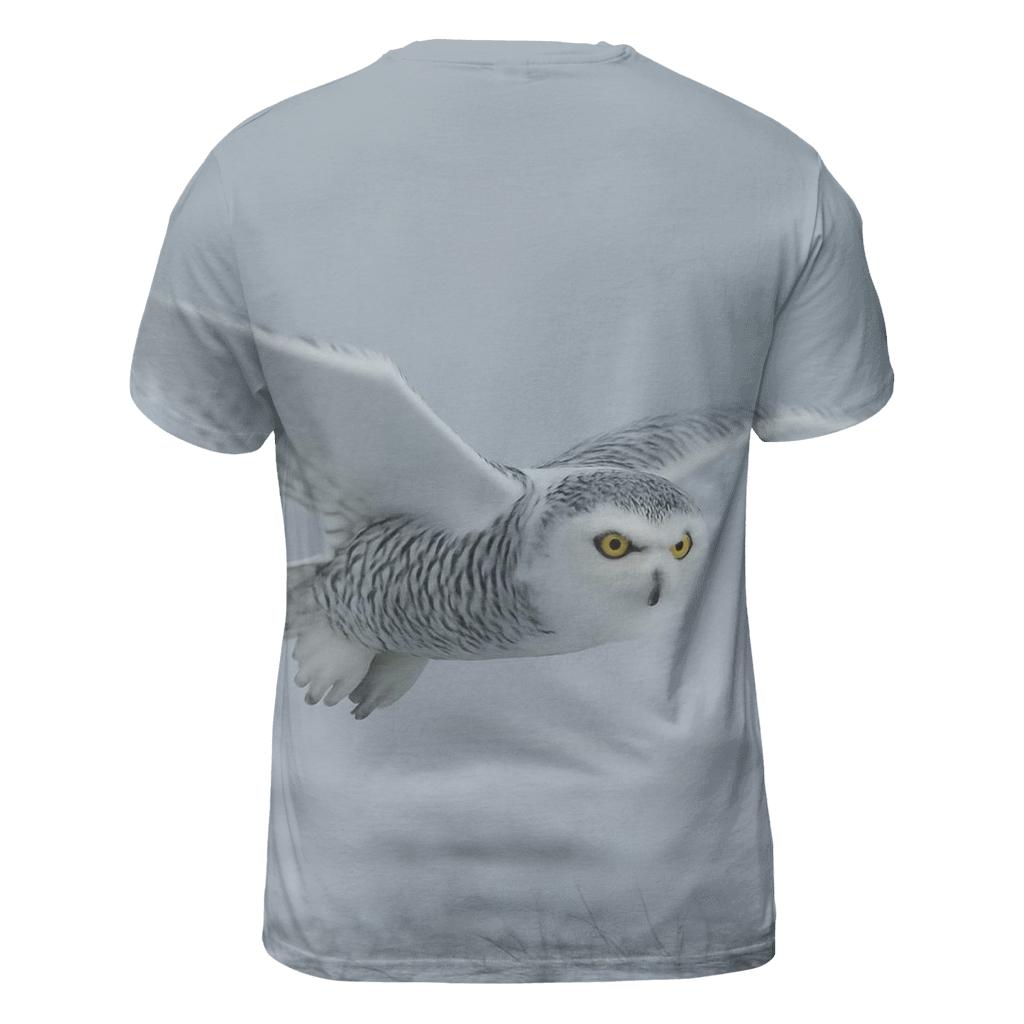 Fogline Forager Snowy Owl custom all-over print shirts