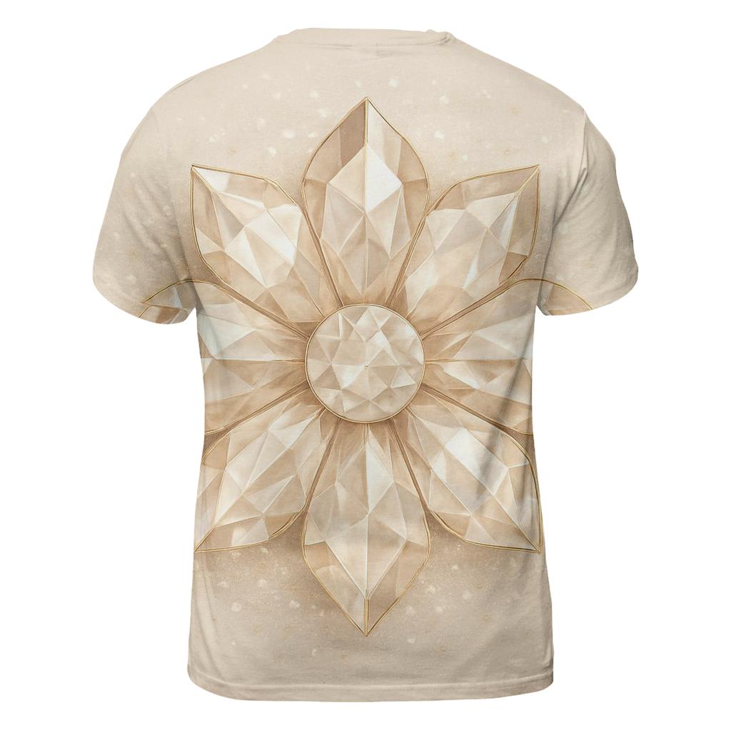 Champagne Facet Blossom unique graphic print tees