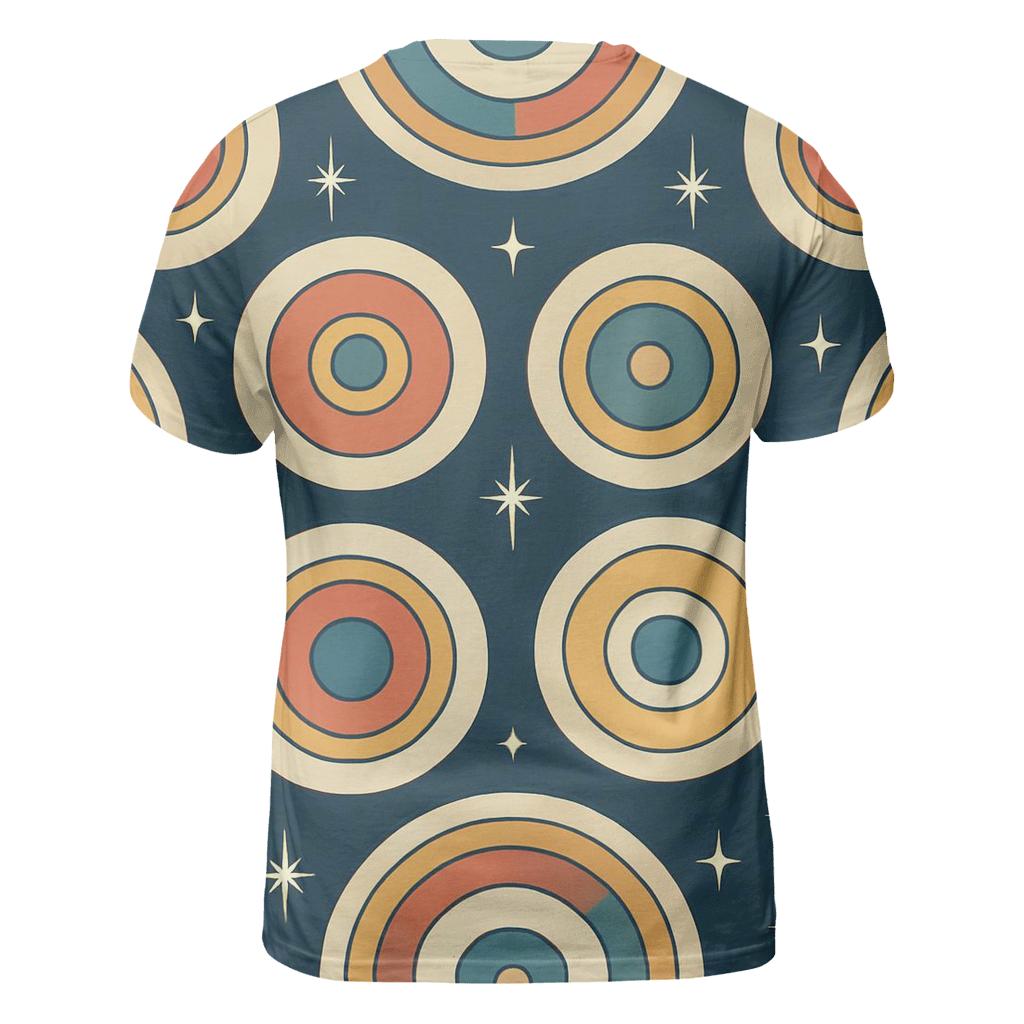 Vinyl Record Orbit Medallions designer pattern shirts