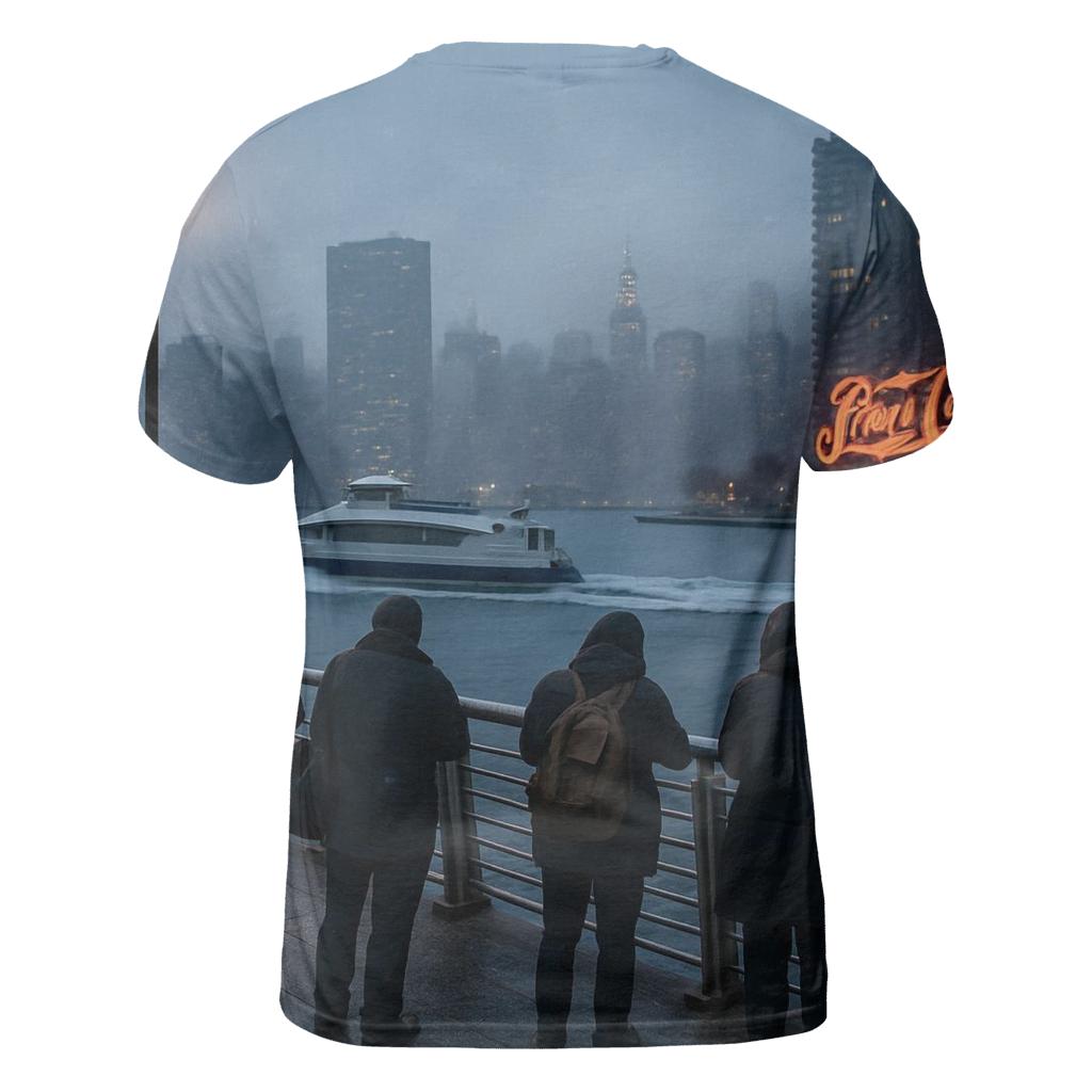 Gantry Plaza Snow Squall Facing Midtown personalized full print shirts