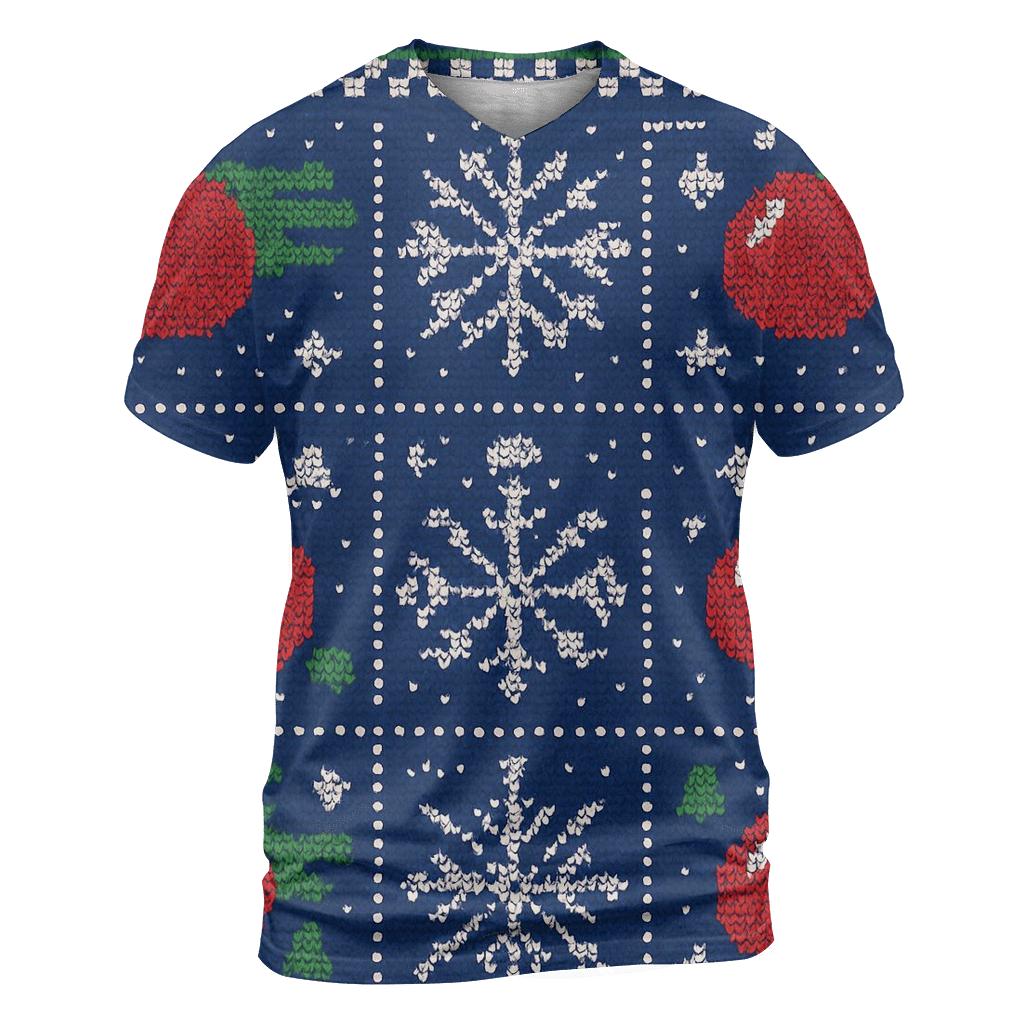 Ornament Comet Carousel Knit Panel Design vibrant all-over design tees