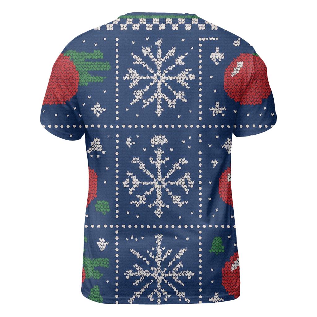Ornament Comet Carousel Knit Panel Design vibrant all-over design tees