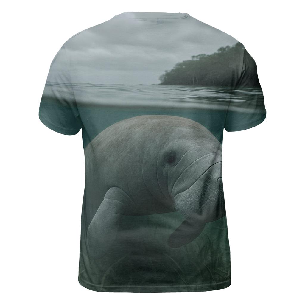 Estuary Drifter West Indian Manatee designer pattern shirts