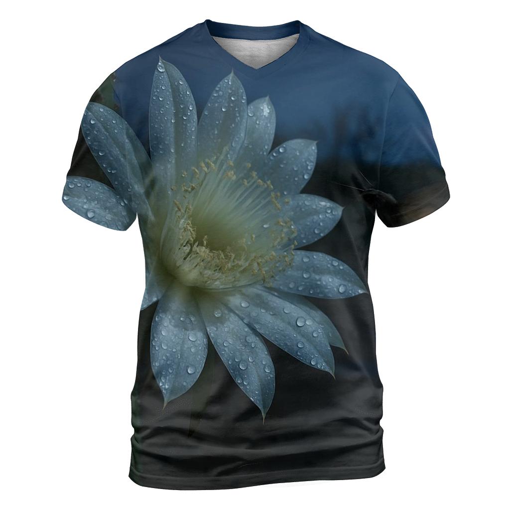 Night Blooming Cereus After Desert Rain designer pattern shirts