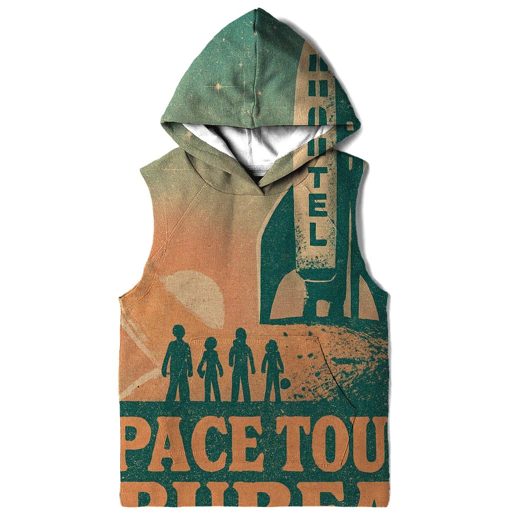 Worn Space Tourist Postcard 1977 embroidered hoodies