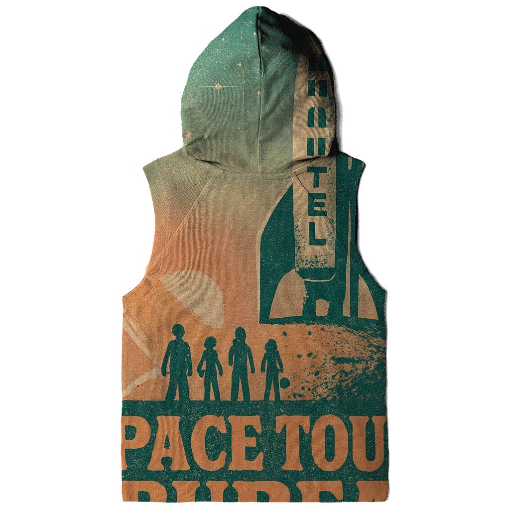 Worn Space Tourist Postcard 1977 embroidered hoodies