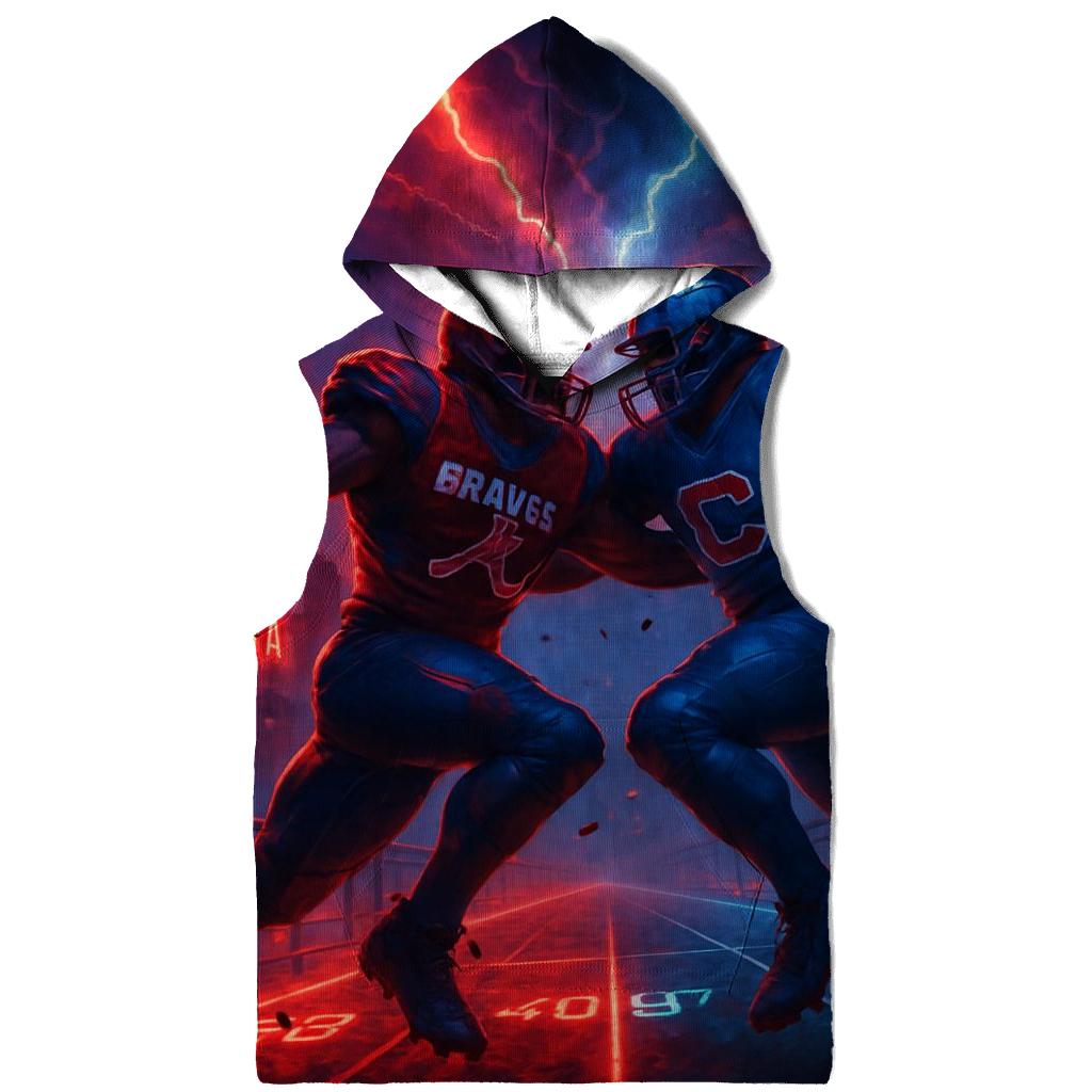 Skybridge Scrimmage Braves Versus Cubs printed hoodies