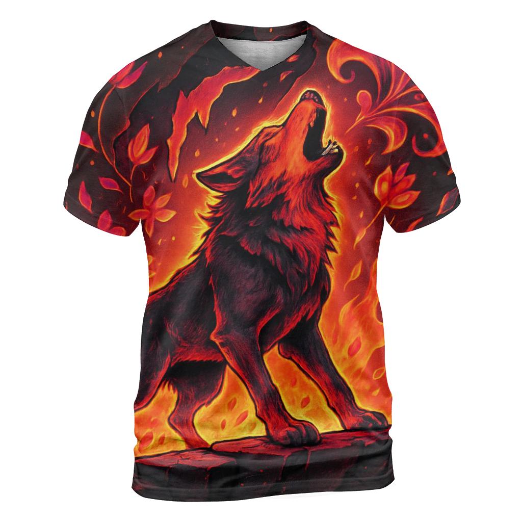 Ember Bloom Rift Howler creative print fashion shirts