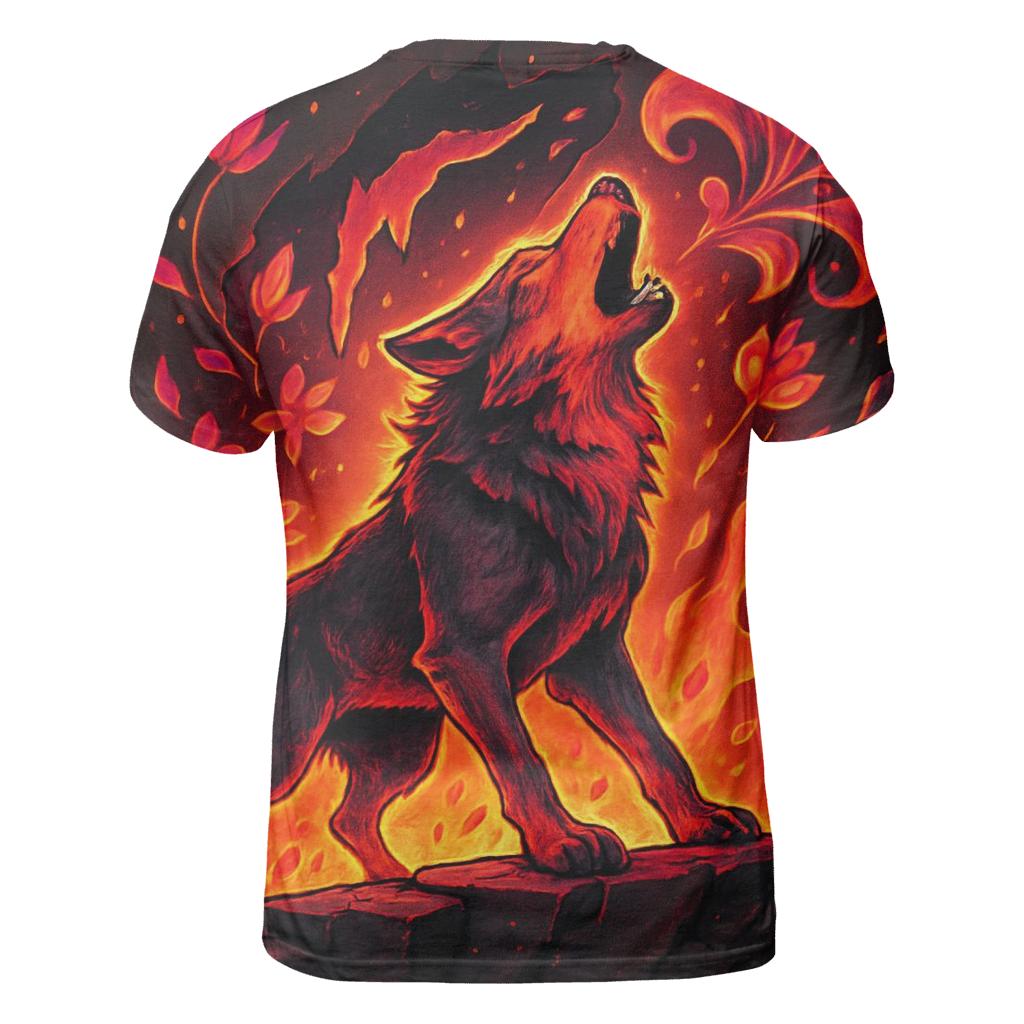 Ember Bloom Rift Howler creative print fashion shirts