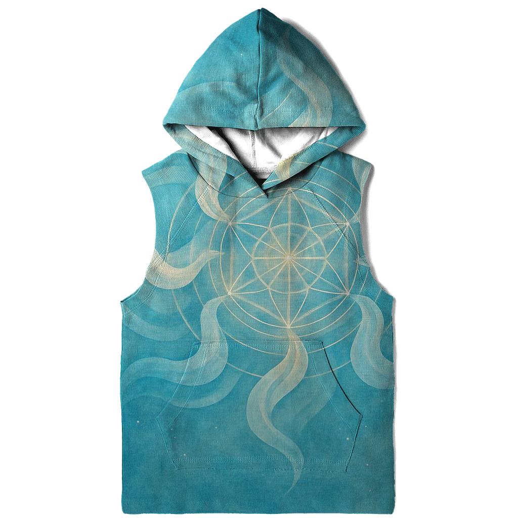 Luminous Breath Mandala zip-up hoodies