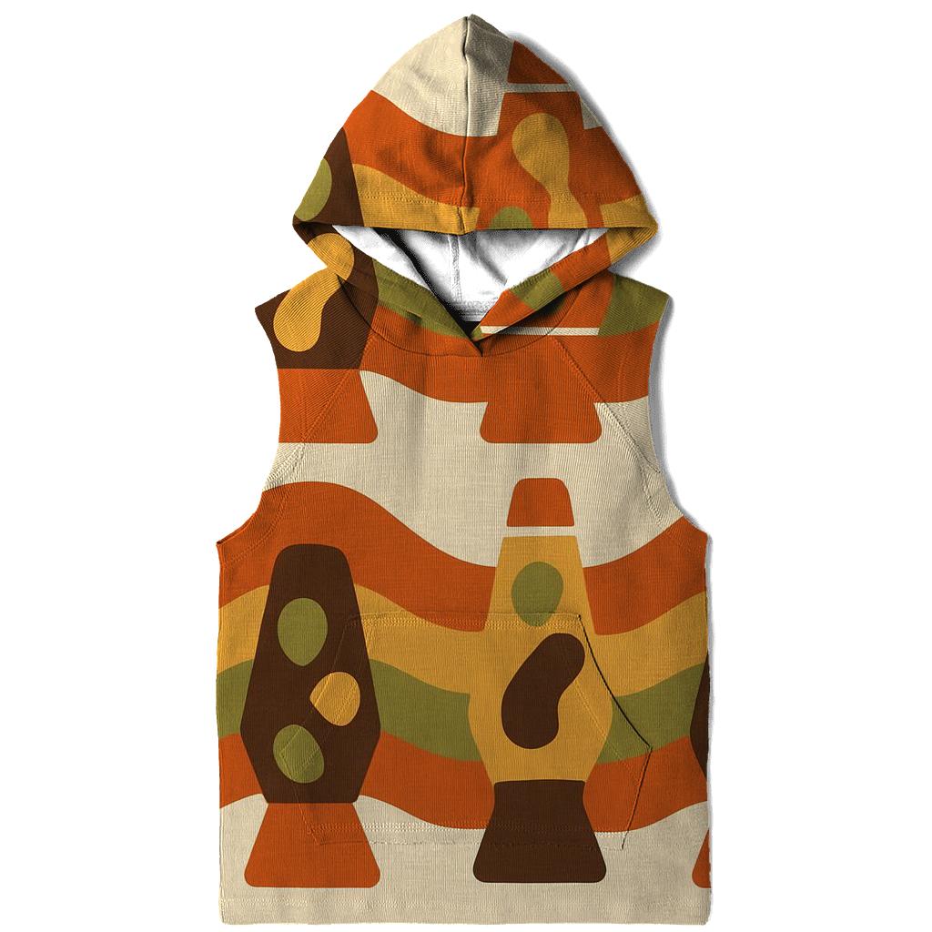 Groovy Lava Lamp Silhouette Waves heavyweight hoodies