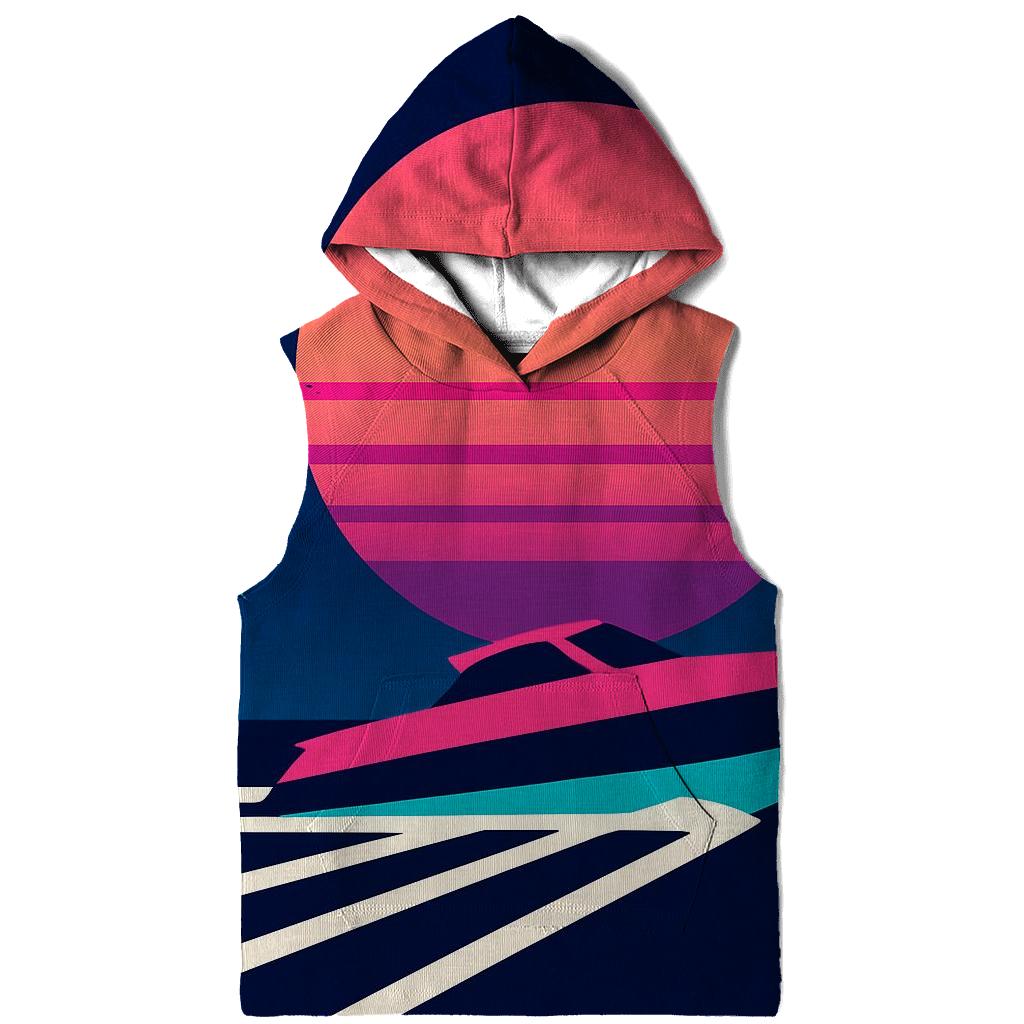 Miami Vice Speedboat Silhouette custom hoodies