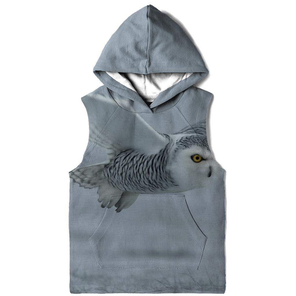 Fogline Forager Snowy Owl printed hoodies