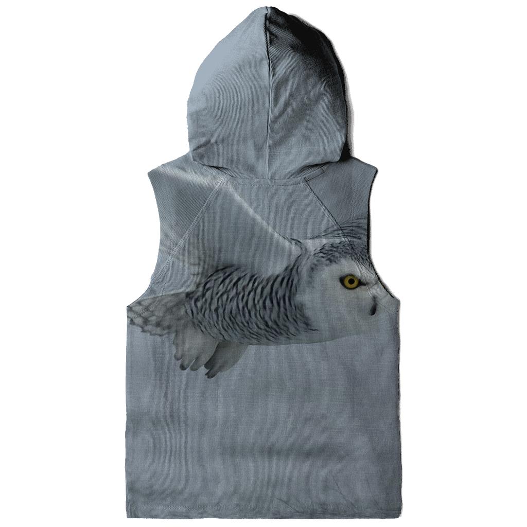 Fogline Forager Snowy Owl printed hoodies