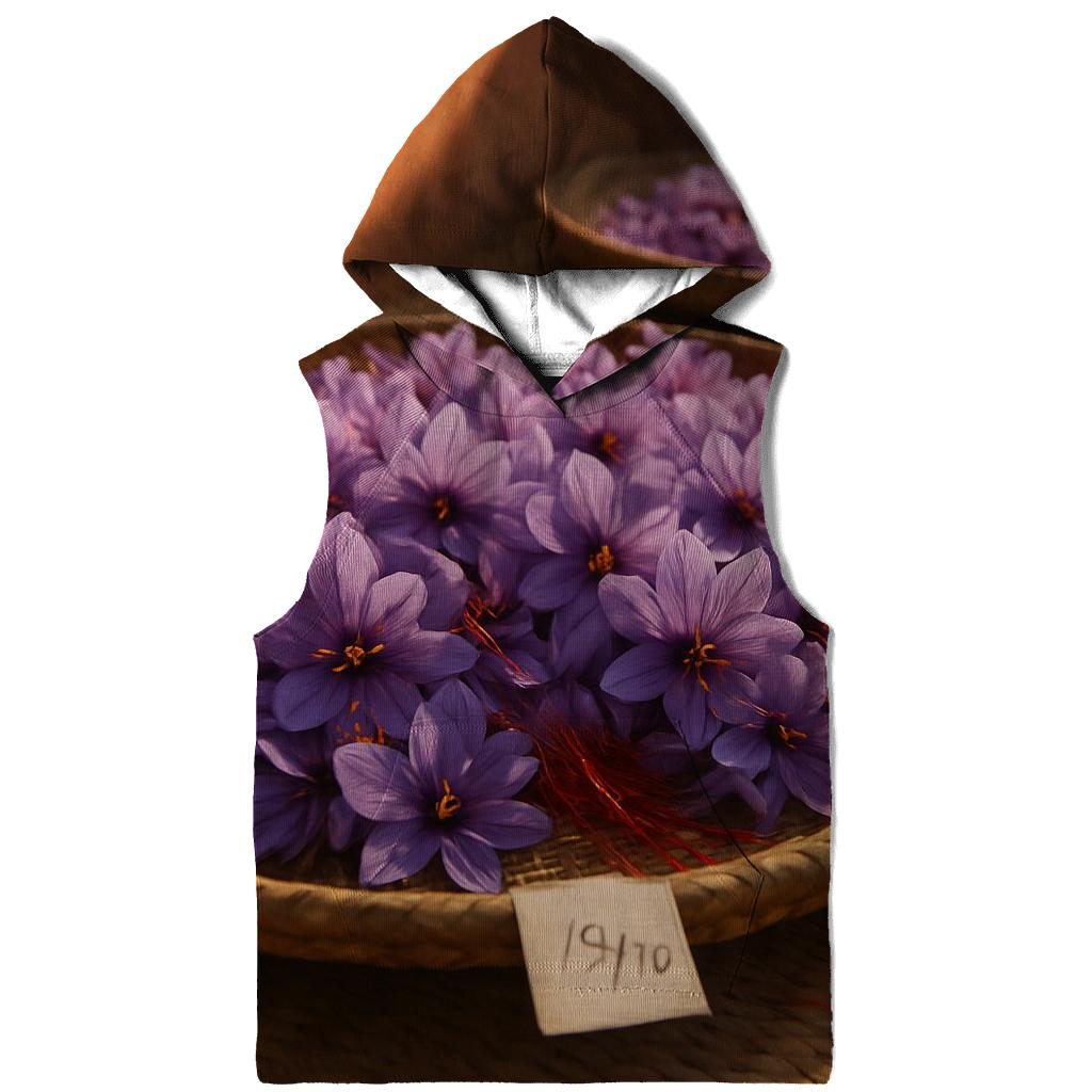 Saffron Crocus Drying Trays In A Mountain Courtyard hoodies fashion