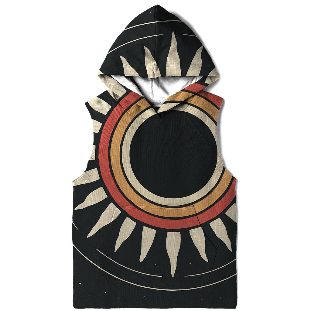 Eclipse Corona Petal Rings zip-up hoodies