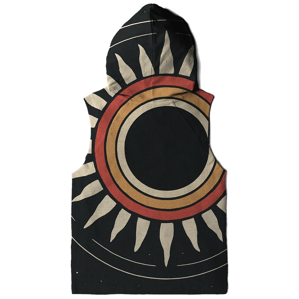 Eclipse Corona Petal Rings zip-up hoodies