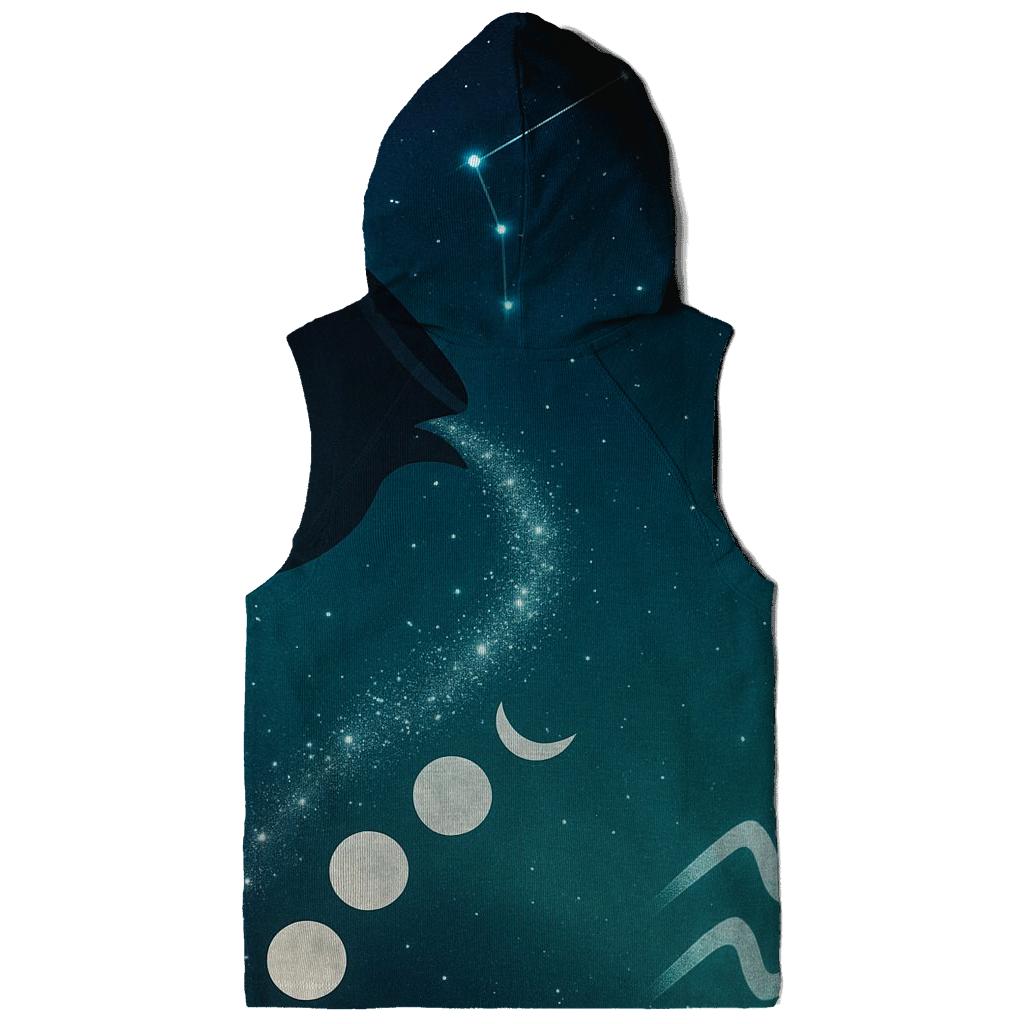 Aquarius Lunar Pitcher Constellation Pour lightweight hoodies