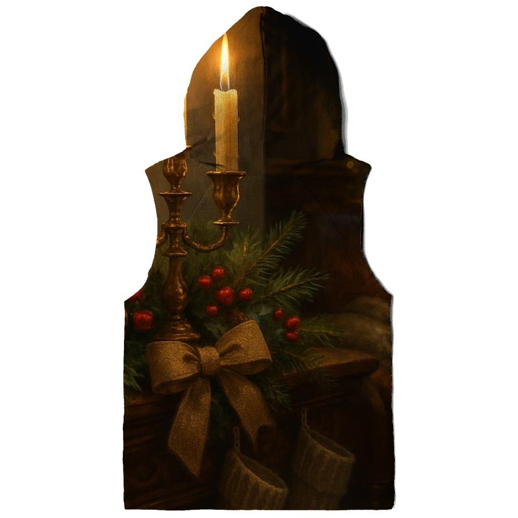Candlelit Hearth And Evergreen Mantel hoodie designs