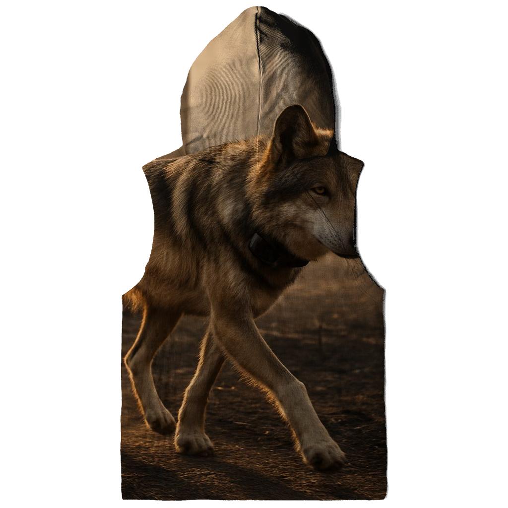 Mexican Gray Wolf In The Post Fire Recovery Zone embroidered hoodies