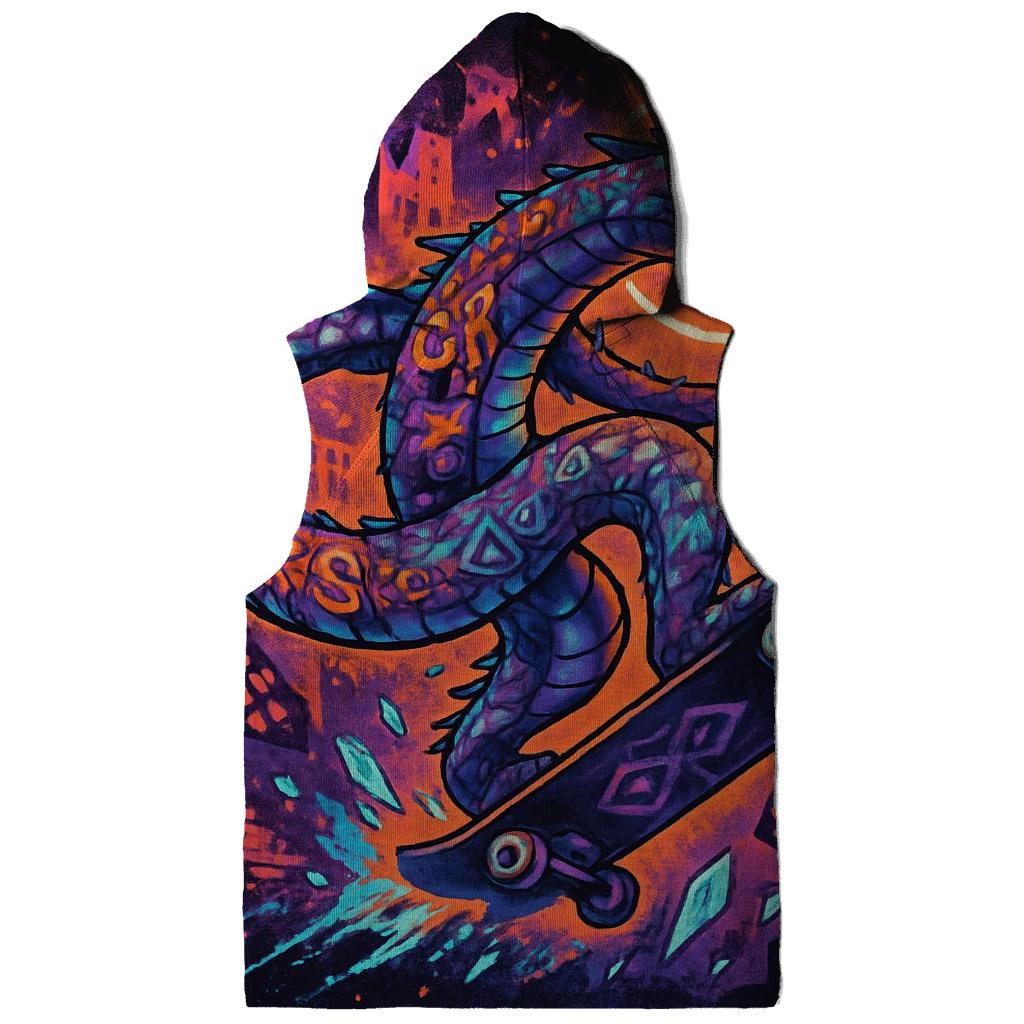 Runic Skate Serpent embroidered hoodies