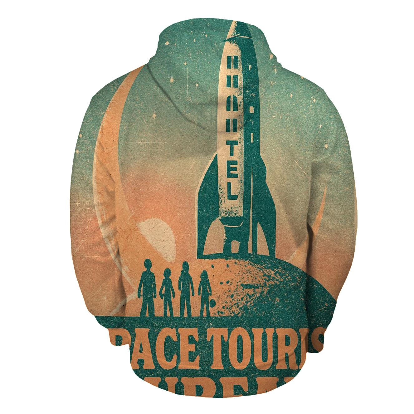 Worn Space Tourist Postcard 1977 hoodie styles