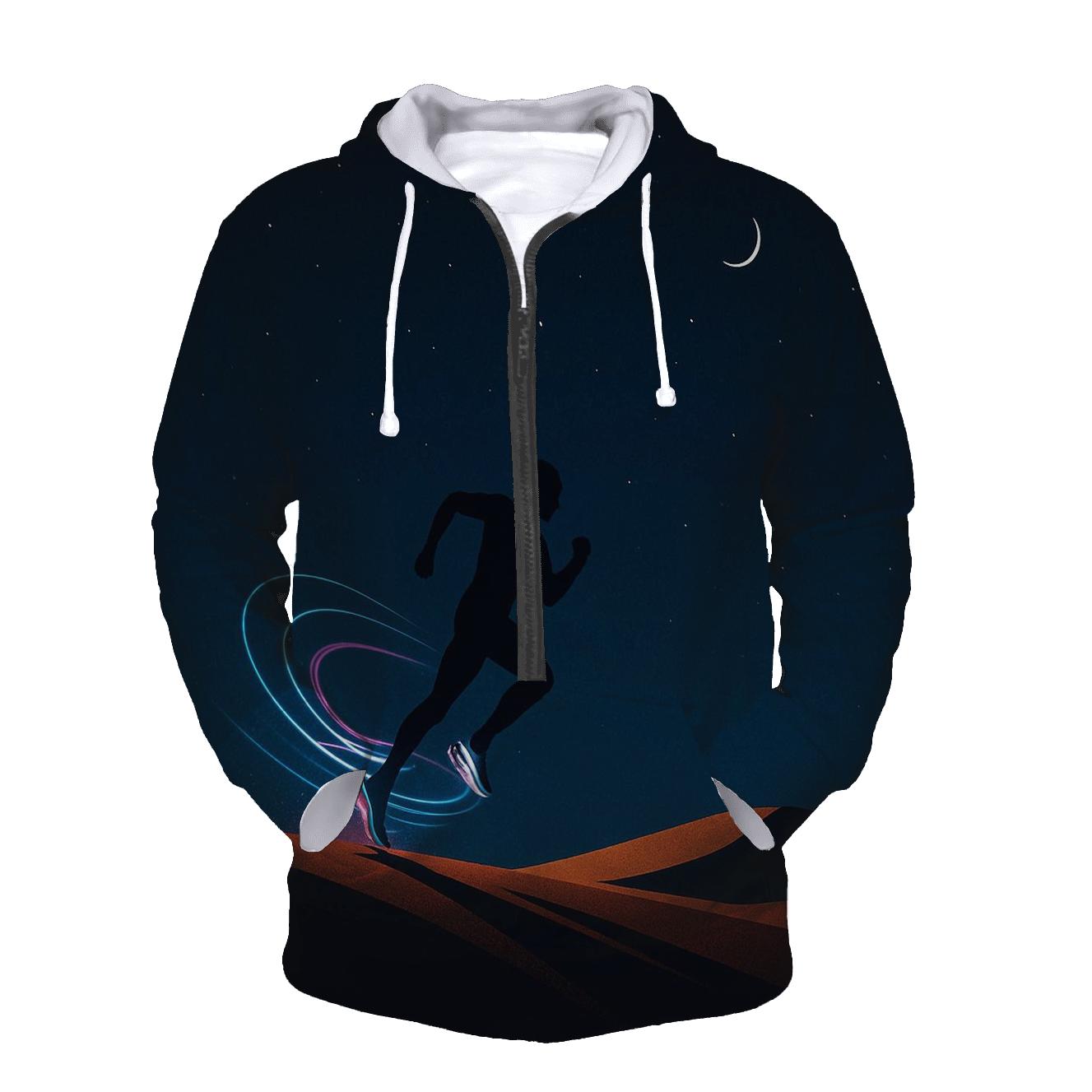 Desert Night Marathon Light Trails lightweight hoodies