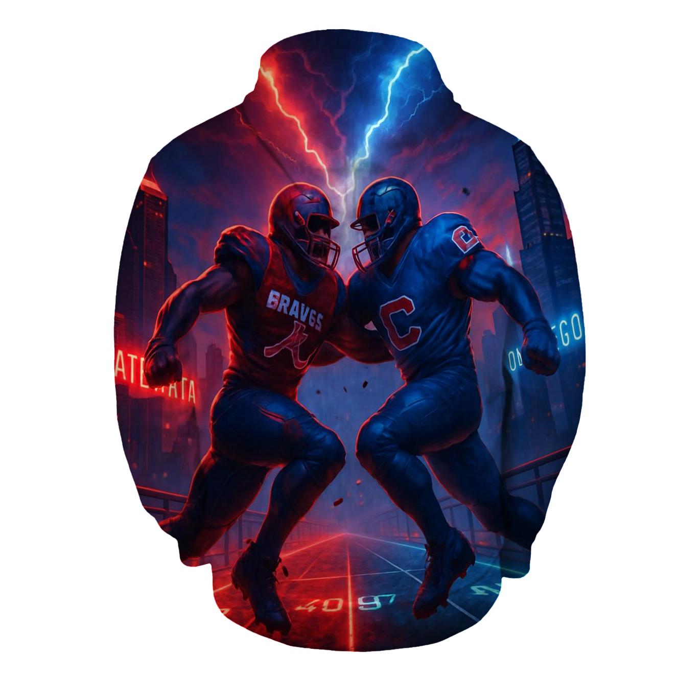 Skybridge Scrimmage Braves Versus Cubs zip-up hoodies