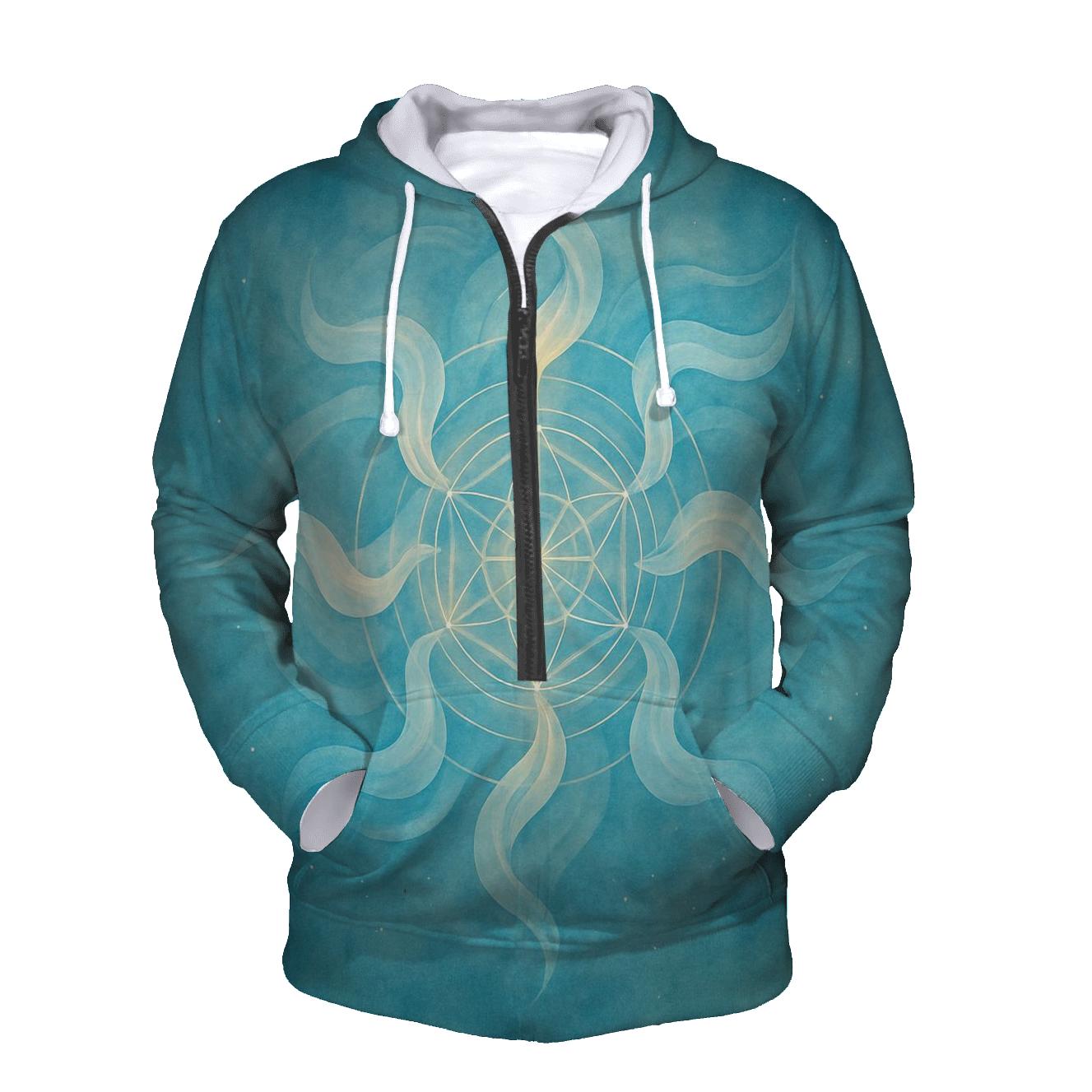 Luminous Breath Mandala premium hoodies
