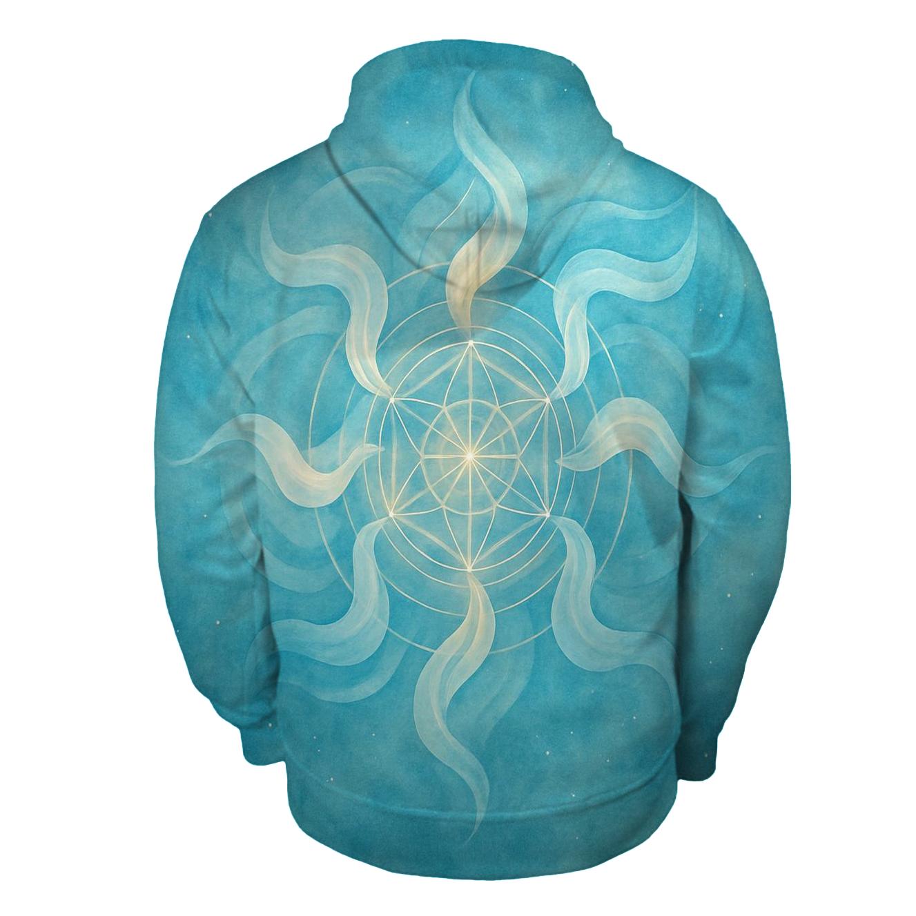 Luminous Breath Mandala premium hoodies