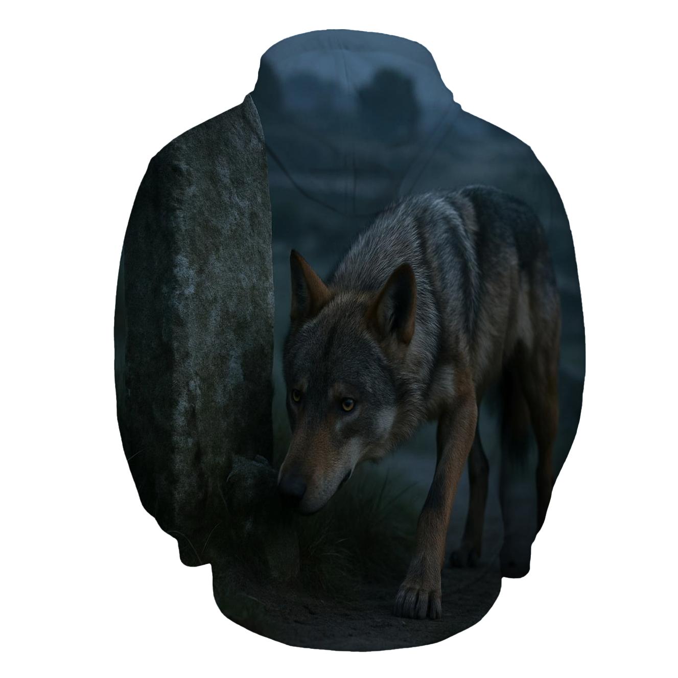 Iberian Wolf At The Transhumance Waystone hoodies fashion